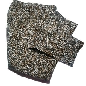 White House Black Market Leopard Print Slim Ankle